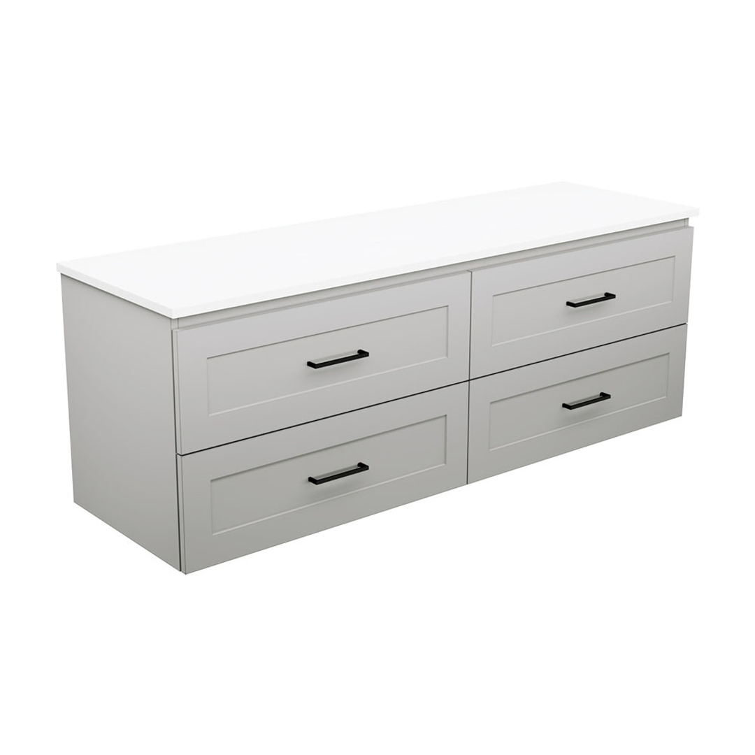Fienza Newport 1500 Sgl Wall Hung Vanity 2D/4Dr Cabinet Only