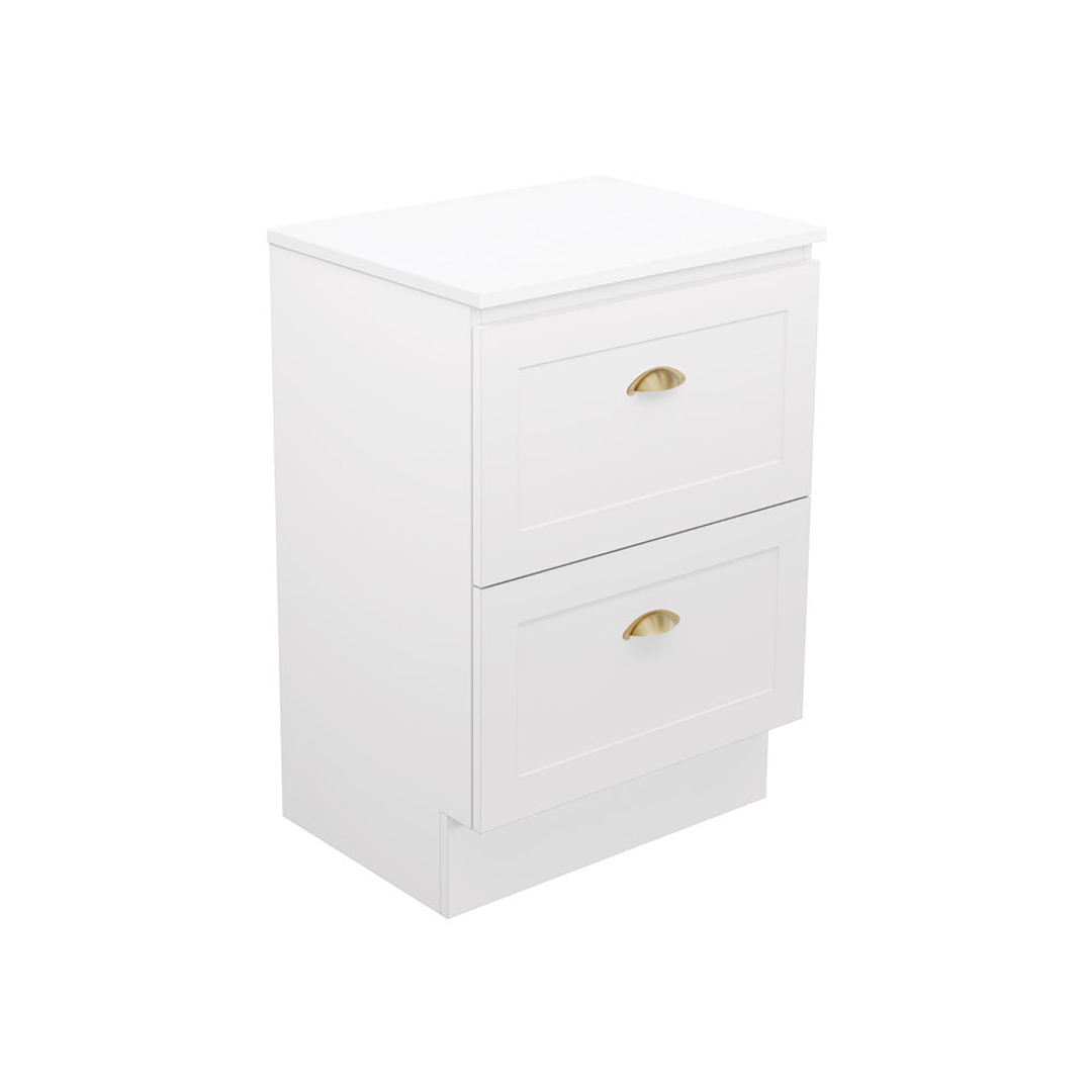Fienza Newport 600 Ensuite All Drawer Floor Standing Vanity Cabinet Only