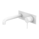 Nero Mecca Wall Basin Mixer 185Mm - Matte White Nr221907A185Mw