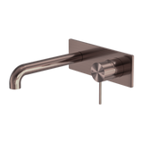 Mecca Wall Basin Nero Mixer 185mm Spout - Brushed Bronze