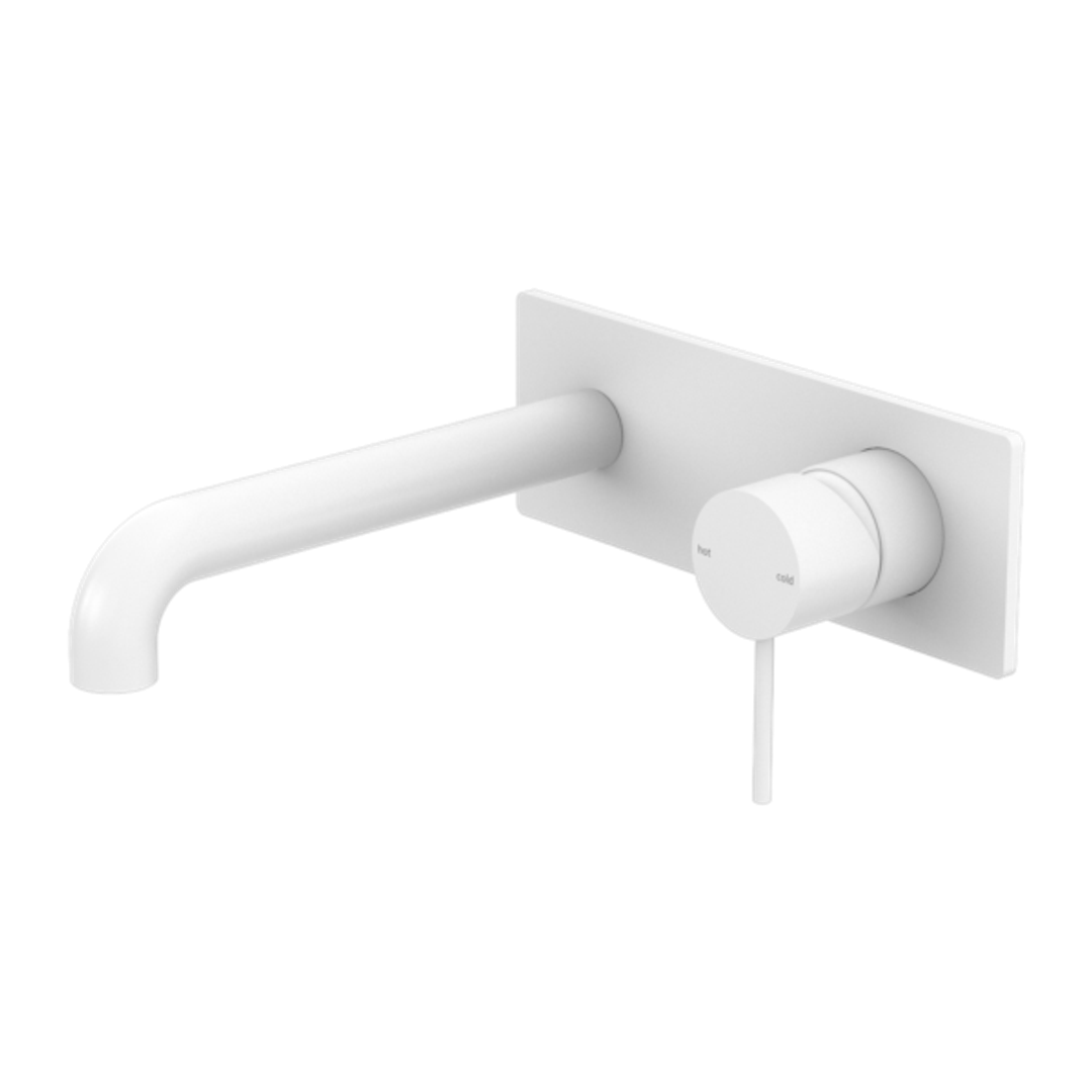 Mecca Wall Basin Nero Mixer 230mm - Matte White Nr221907A230Mw