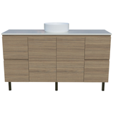 Nevada Vanity Left Wg Basin Silksurface Ac Top On Legs Fienza - 1500mm