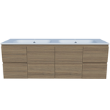 Timberline Nevada Vanity 1500mm Double Bowl Haven Top Wall Hung