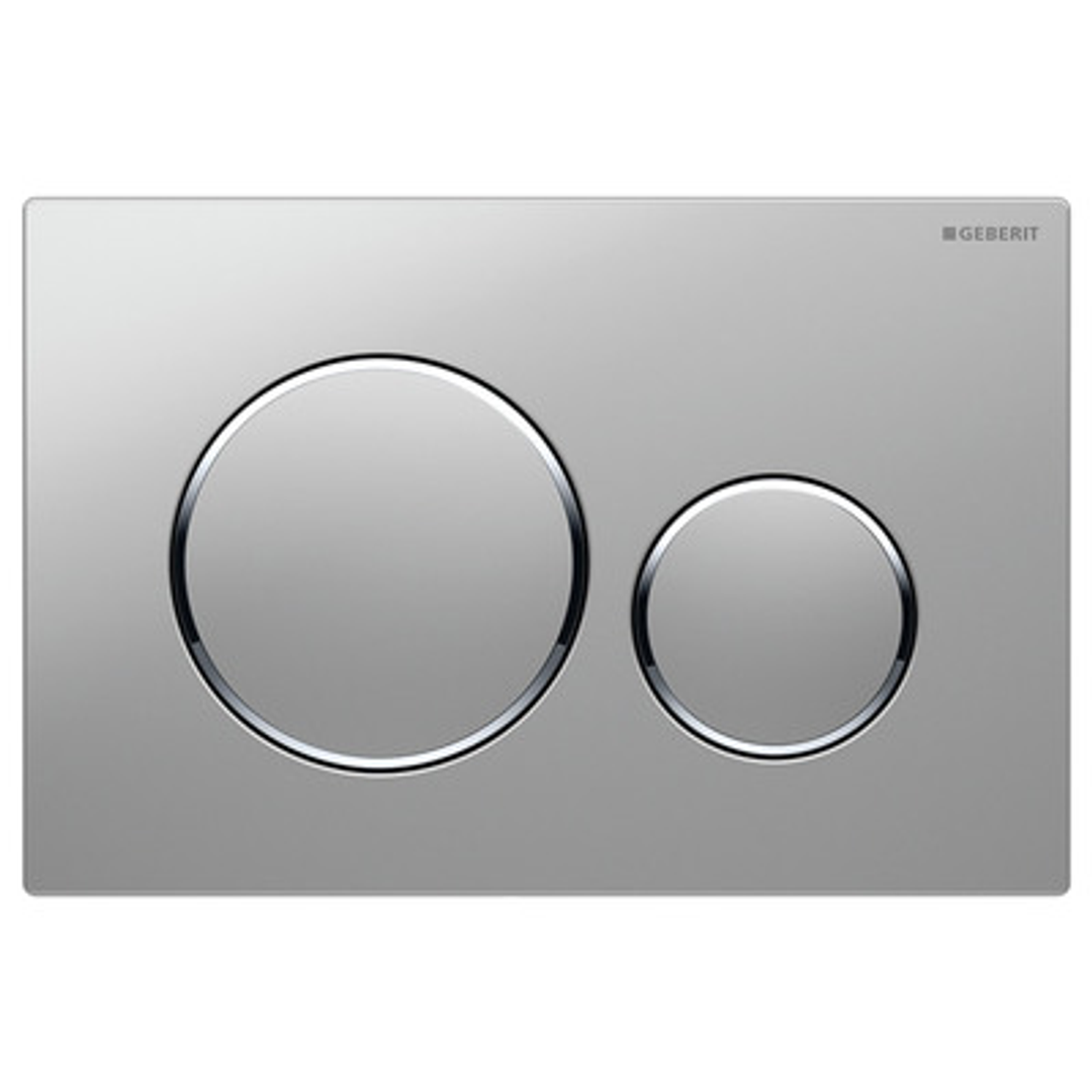 Fienza Geberit Sigma 20 Satin Push Plate - Matte Chrome
