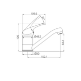 Classi Swivel Basin Nero Mixer Shower - Chrome