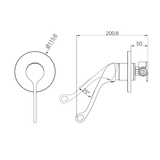 Dda Care Shower Nero Mixer - Chrome