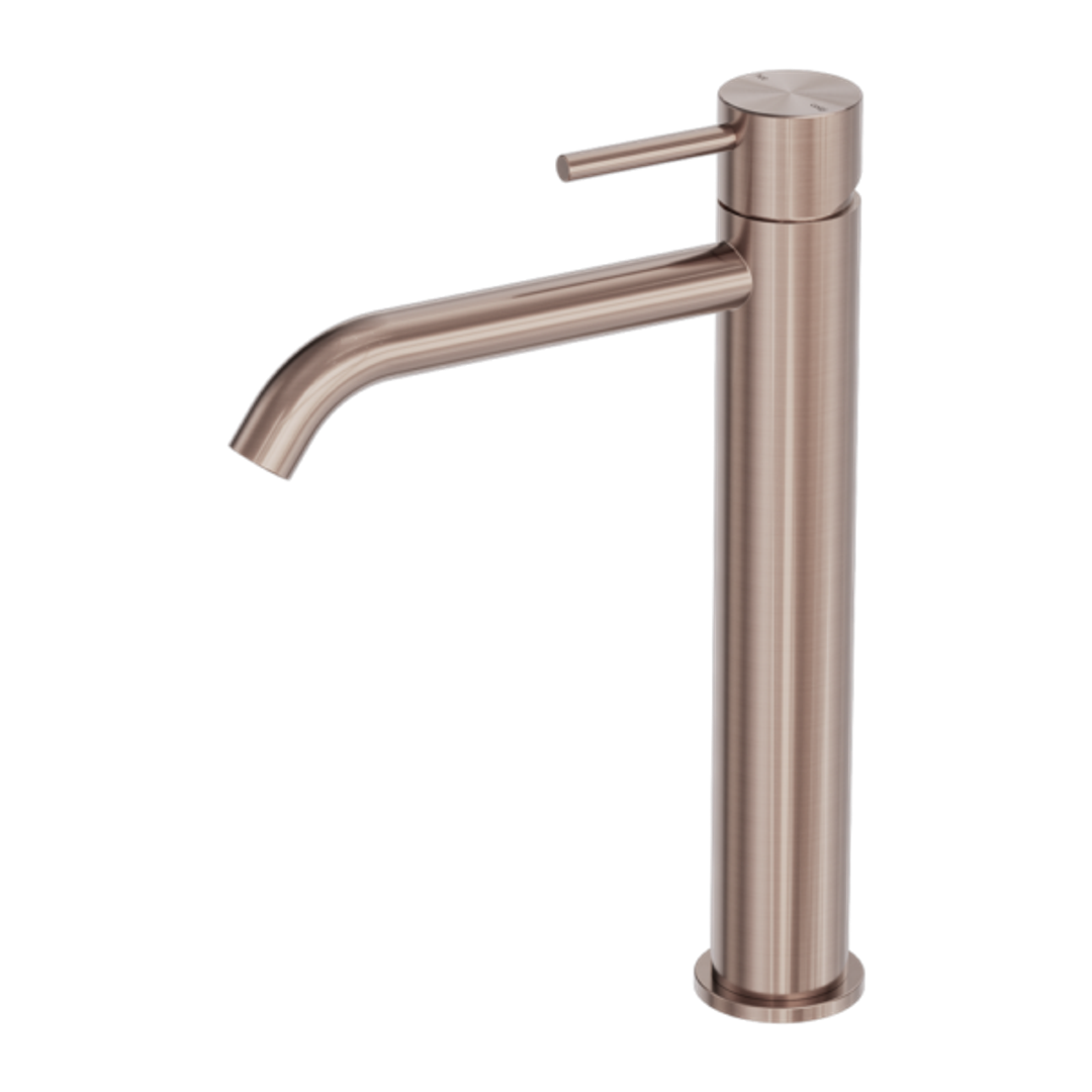 Nero Zen Ss316L Tall Basin Mixer - Brushed Bronze