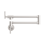 Zen 316L Stainless Nero Steel Pot Filler - Brushed Nickel