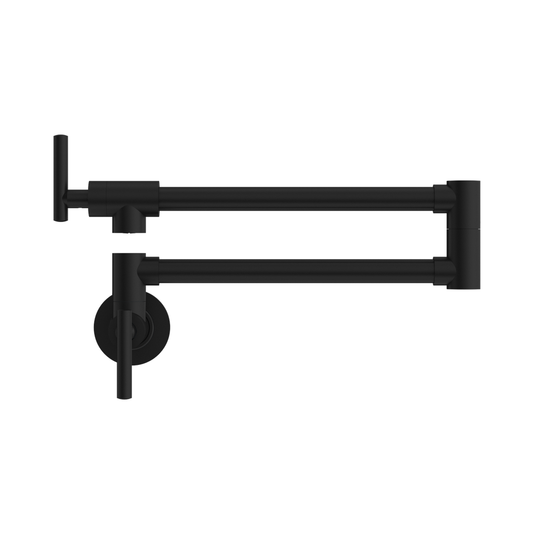 Zen 316L Stainless Nero Steel Pot Filler - Pvd Black
