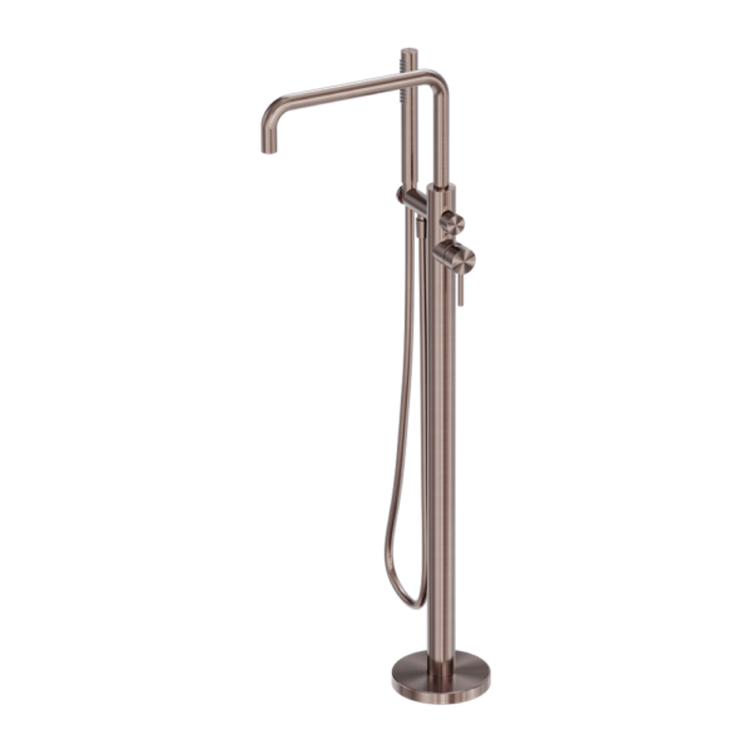 Zen Ss316L Freestanding Bath Nero Mixer - Brushed Bronze
