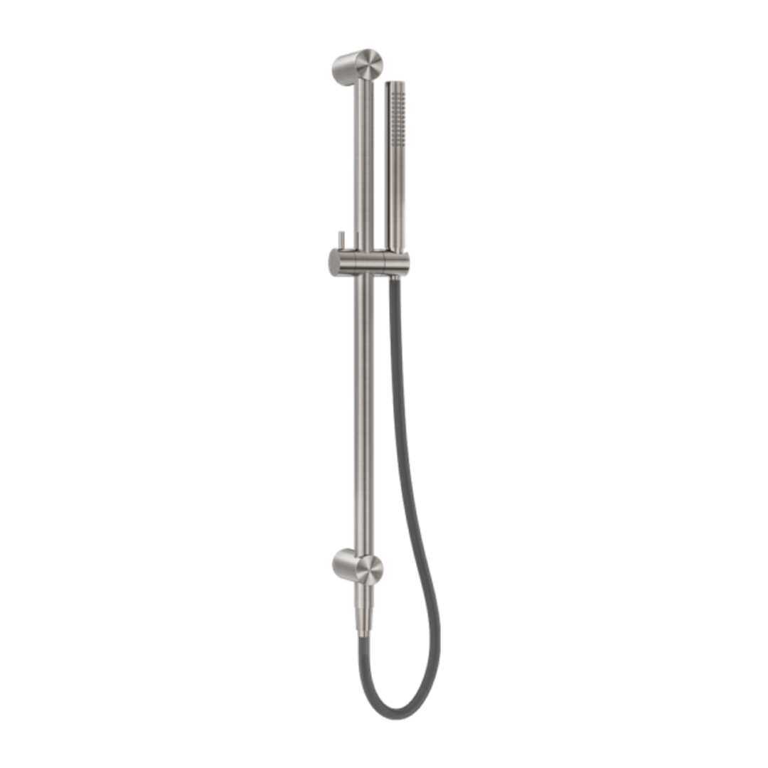 Nero Zen Ss316L Shower Rail With Outdoor Shower Hose - Brushed Nickel