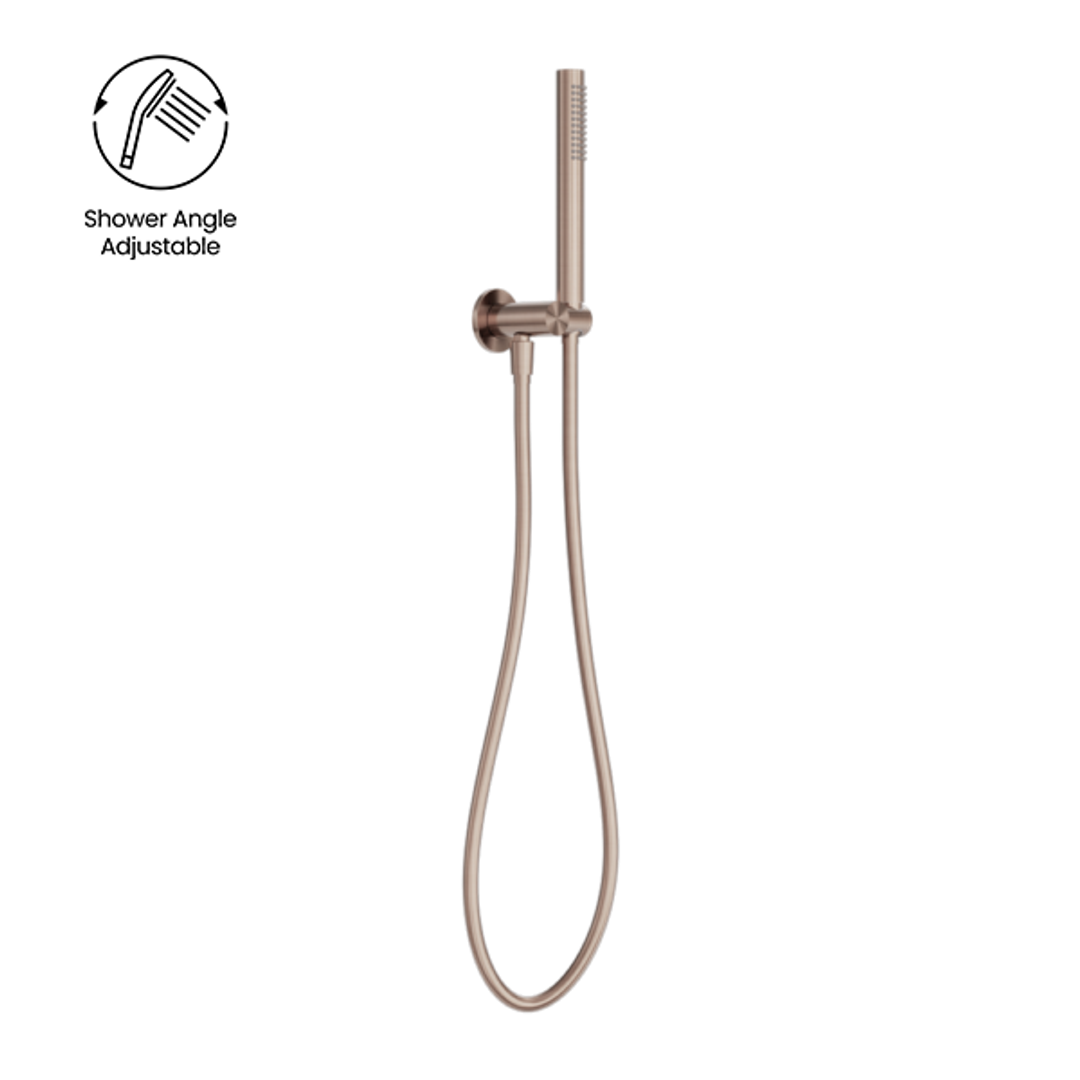 Nero Zen Ss316L Shower On Bracket - Brushed Bronze