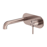 Zen Ss316L Wall Basin/Bath Nero Mixer 230Mm Spout Brushed Bronze