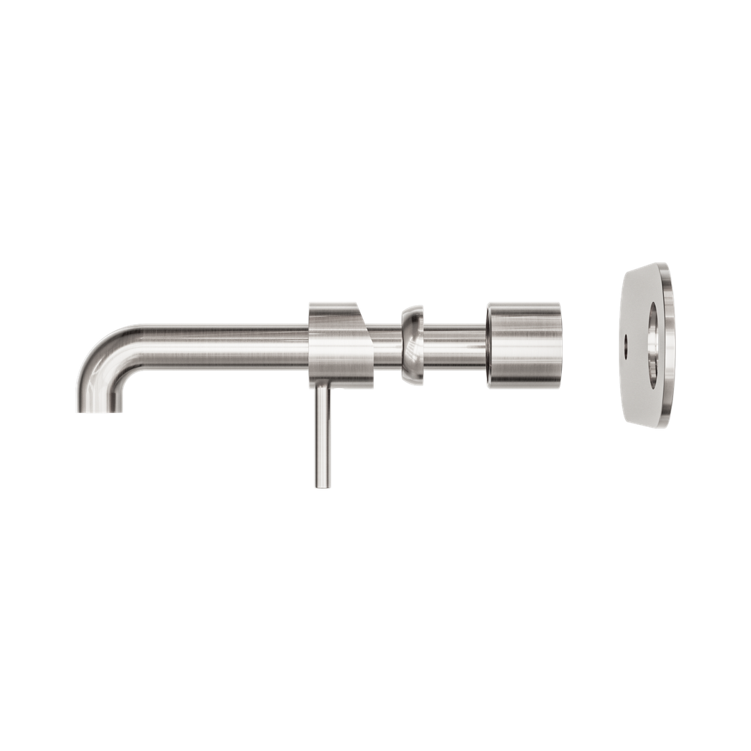 Zen Ss316L Wall Basin/Bath Nero Mixer 230mm Spout Trim Kits Only - Brushed Nickel