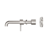 Zen Ss316L Wall Basin/Bath Nero Mixer 230mm Spout Trim Kits Only - Brushed Nickel