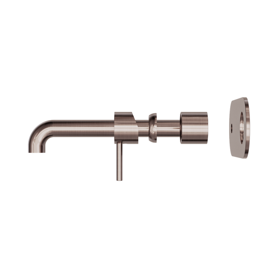 Zen Ss316L Wall Basin/Bath Nero Mixer 230mm Spout Trim Kits Only - Brushed Bronze