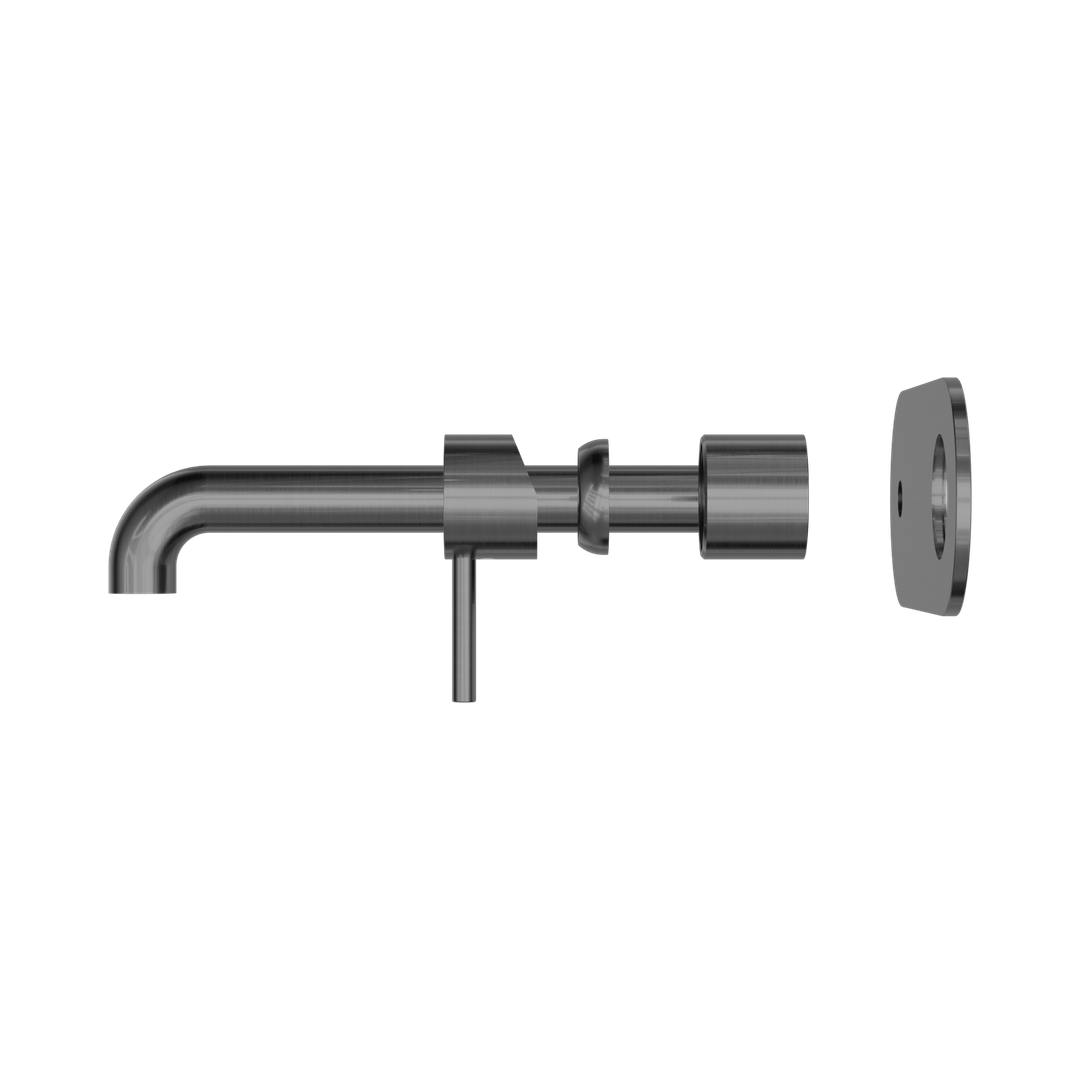 Zen Ss316L Wall Basin/Bath Nero Mixer 230mm Spout Trim Kits Only - Graphite