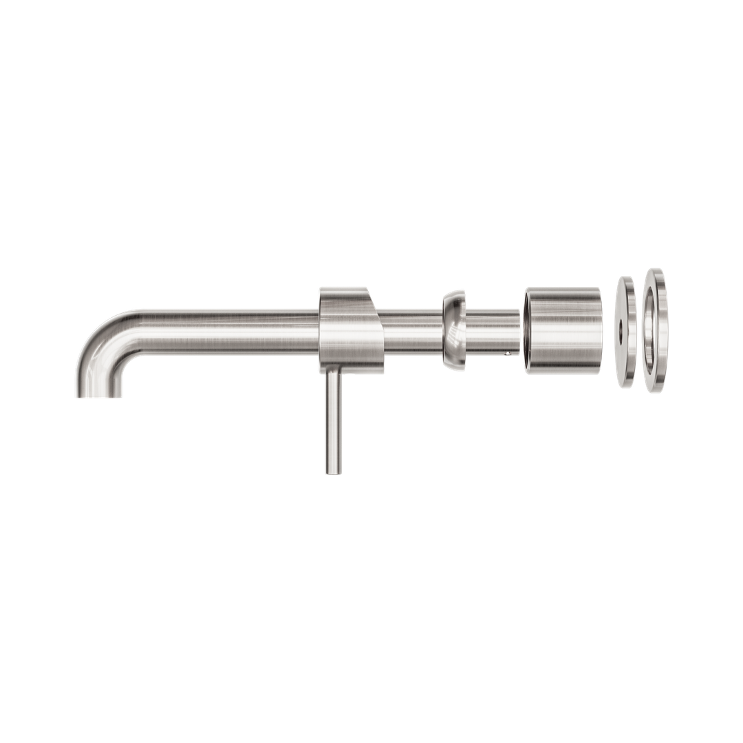 Zen Ss316L Wall Basin/Bath Nero Mixer 230mm Spout Trim Kits Only - Brushed Nickel