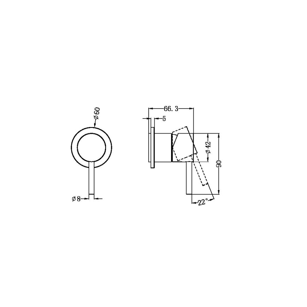 Zen Ss316L Nero Shower Nero Mixer Trim Kits Only Brushed Nickel