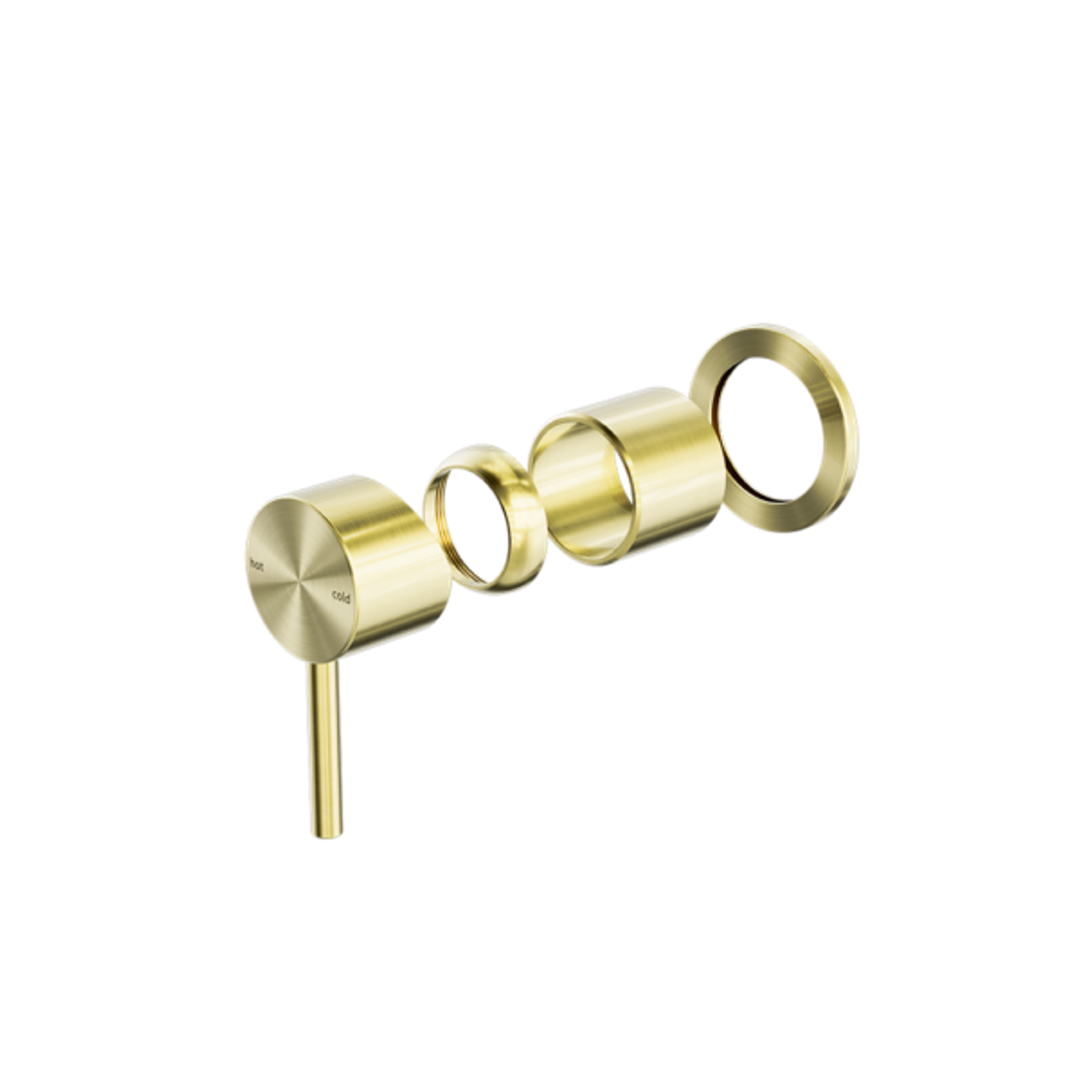 Zen Ss316L Nero Shower Nero Mixer Trim Kits Only Brushed Gold