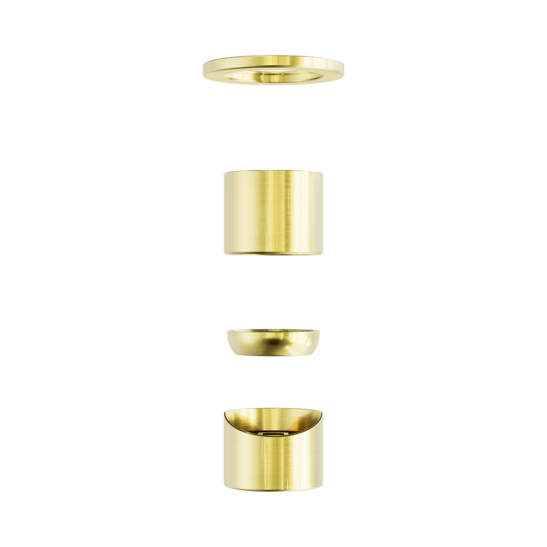 Zen Ss316L Shower Nero Mixer Trim Kits Only - Brushed Gold