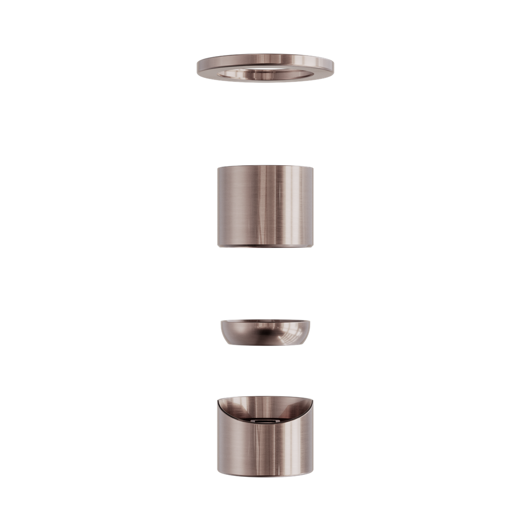 Zen Ss316L Shower Nero Mixer Trim Kits Only - Brushed Bronze