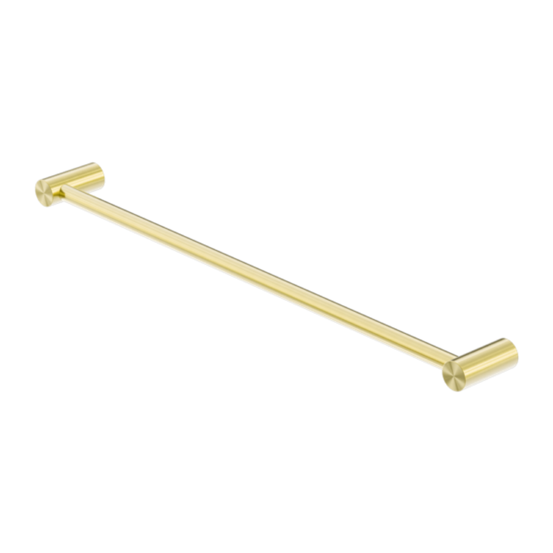 Nero Zen Ss316L Single Towel Rail 800mm - Brushed Gold