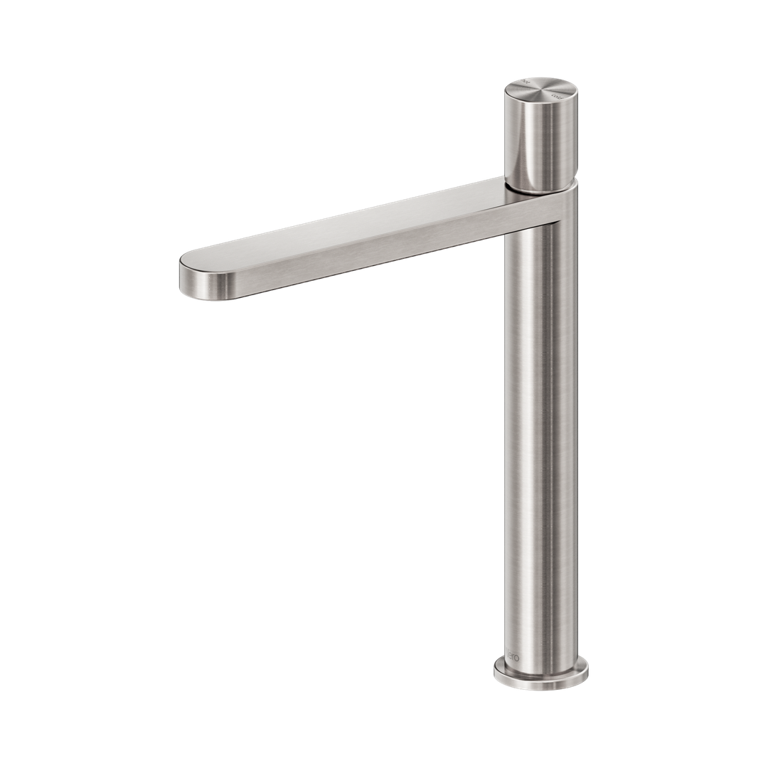 Nero Pure Ss316L Tall Basin Mixer - Brushed Nickel