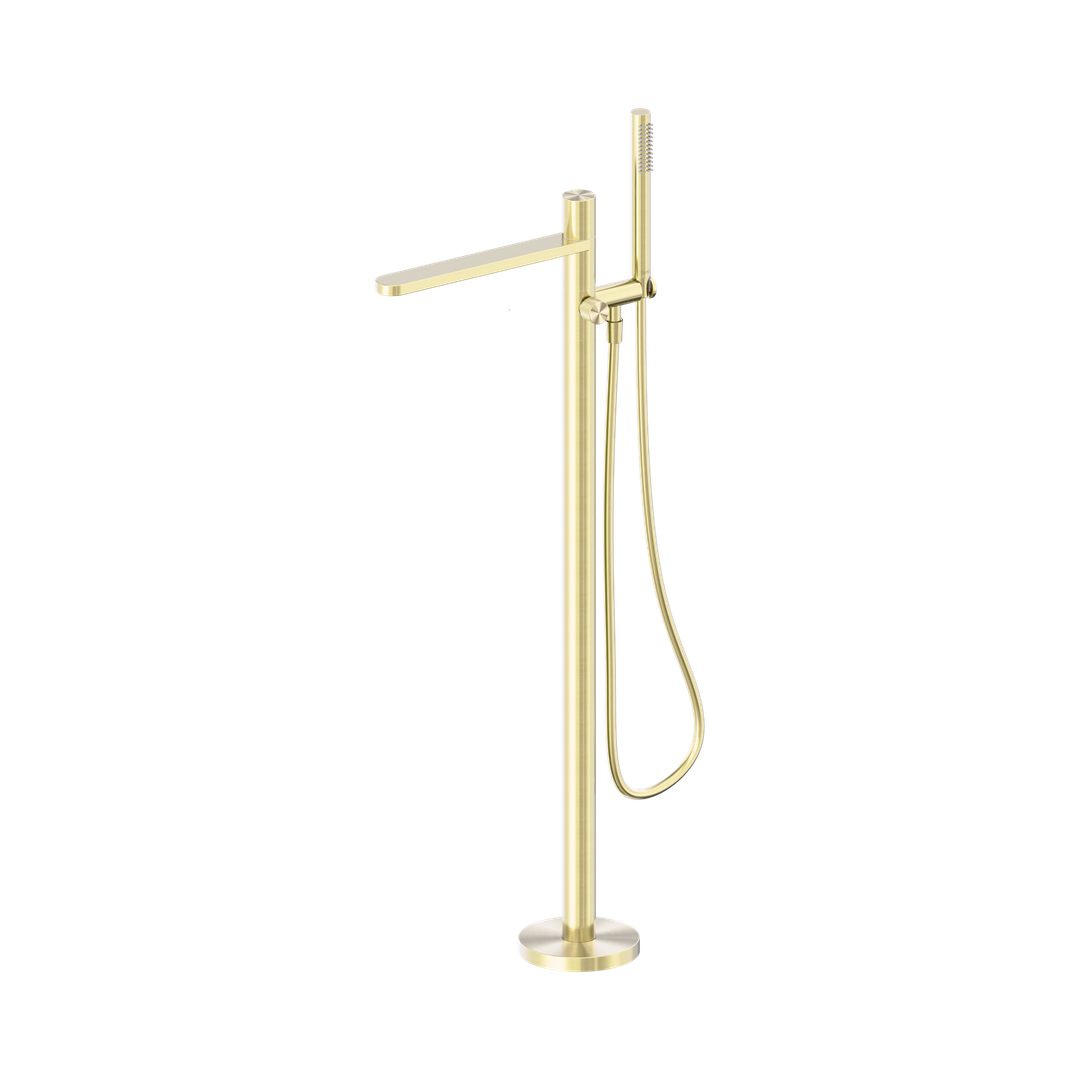 Nero Pure Ss316L Progressive Freestanding Bath Mixer - Brushed Gold
