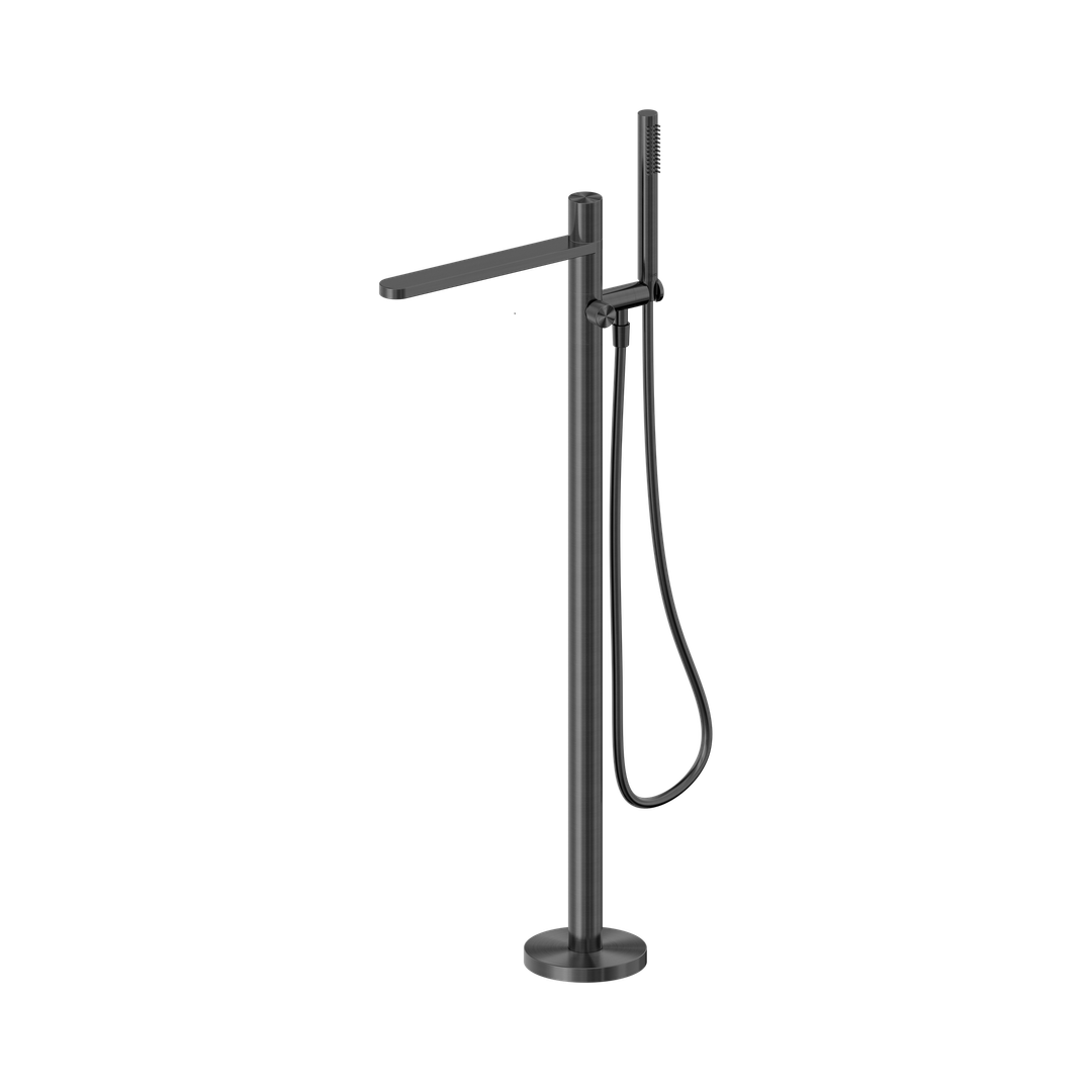 Nero Pure Ss316L Progressive Freestanding Bath Mixer - Graphite
