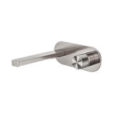 Nero Pure Ss316L Progressive Wall Basin/Bath Mixer - Brushed Nickel