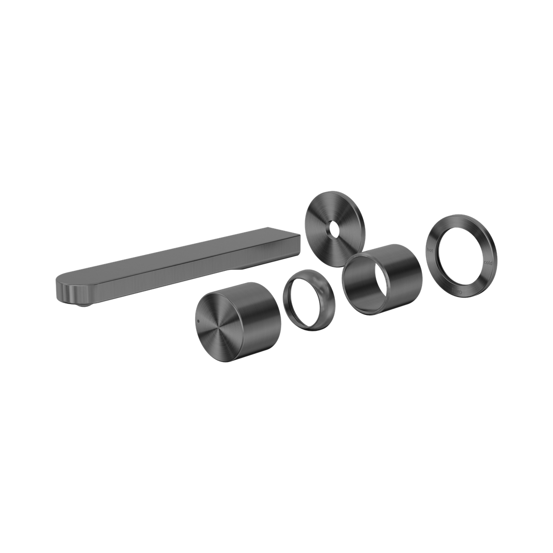 Nero Pure Ss316L Progressive Wall Basin/Bath Mixer Back Plate Trim Kits Only - Graphite