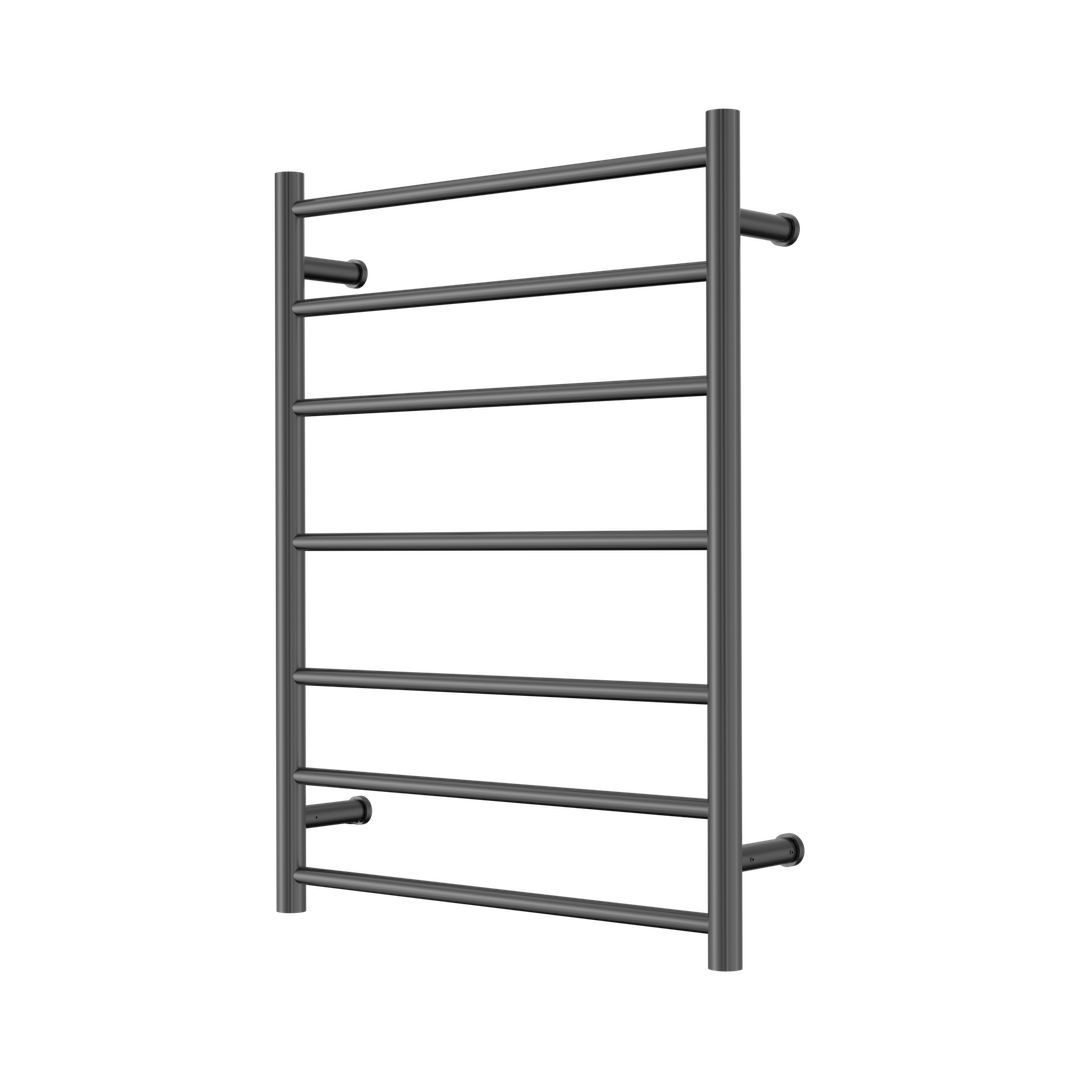 Nero Mecca 240V 7 Bar Heated Towel Ladder - Graphite
