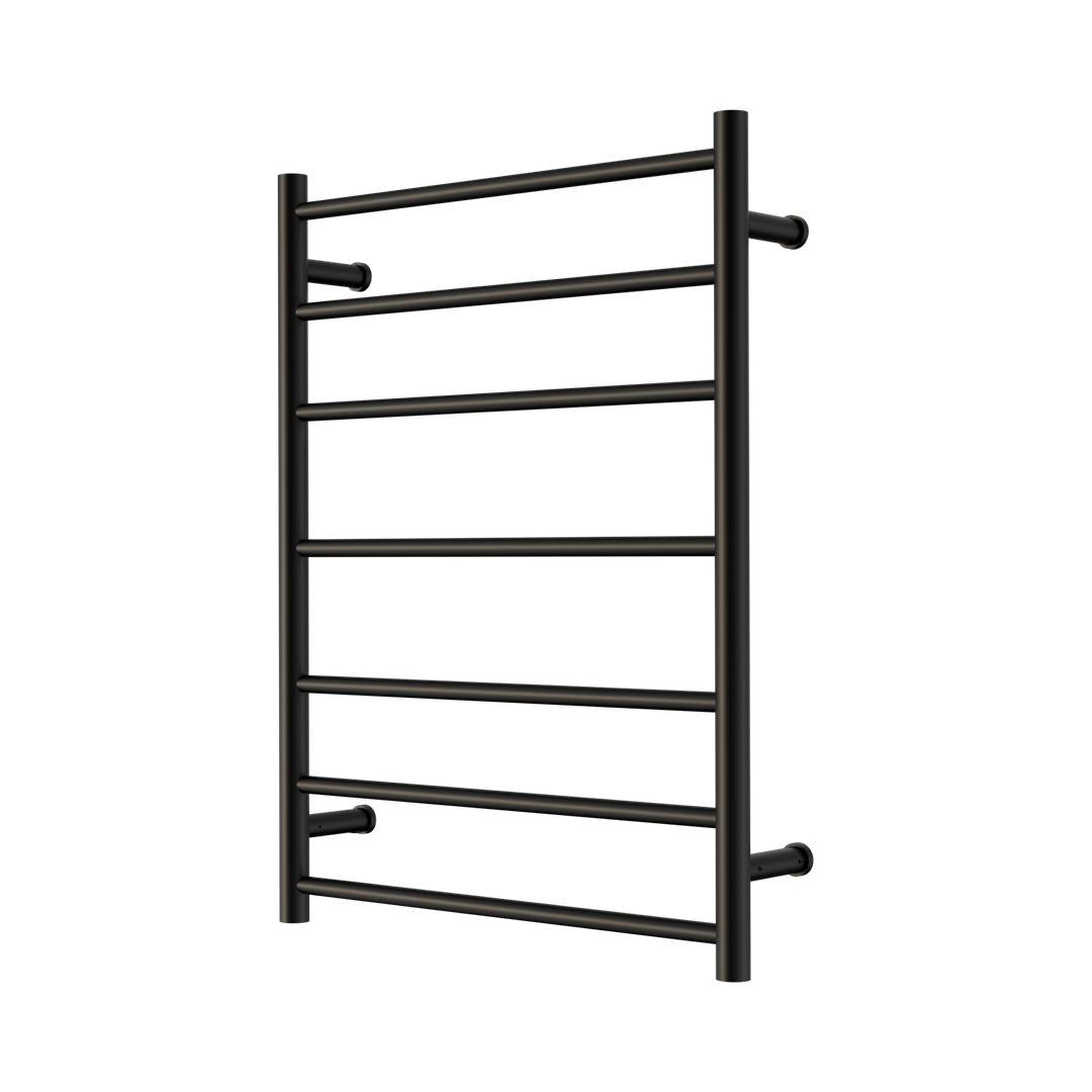 Nero Mecca 240V 7 Bar Heated Towel Ladder - Matte Black