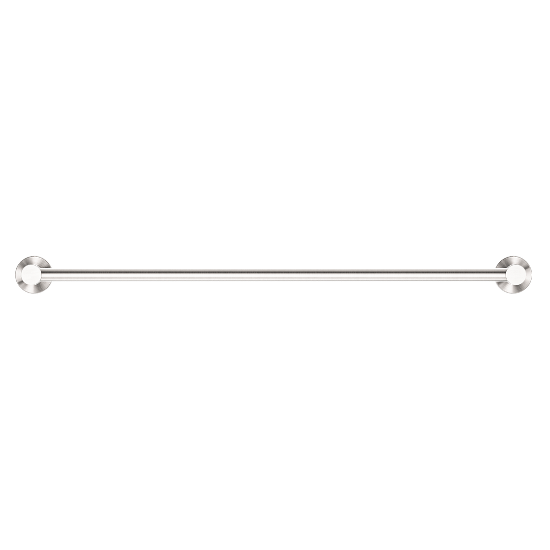 Nero Mecca Single Towel Rail 600Mm - Brushed Nickel