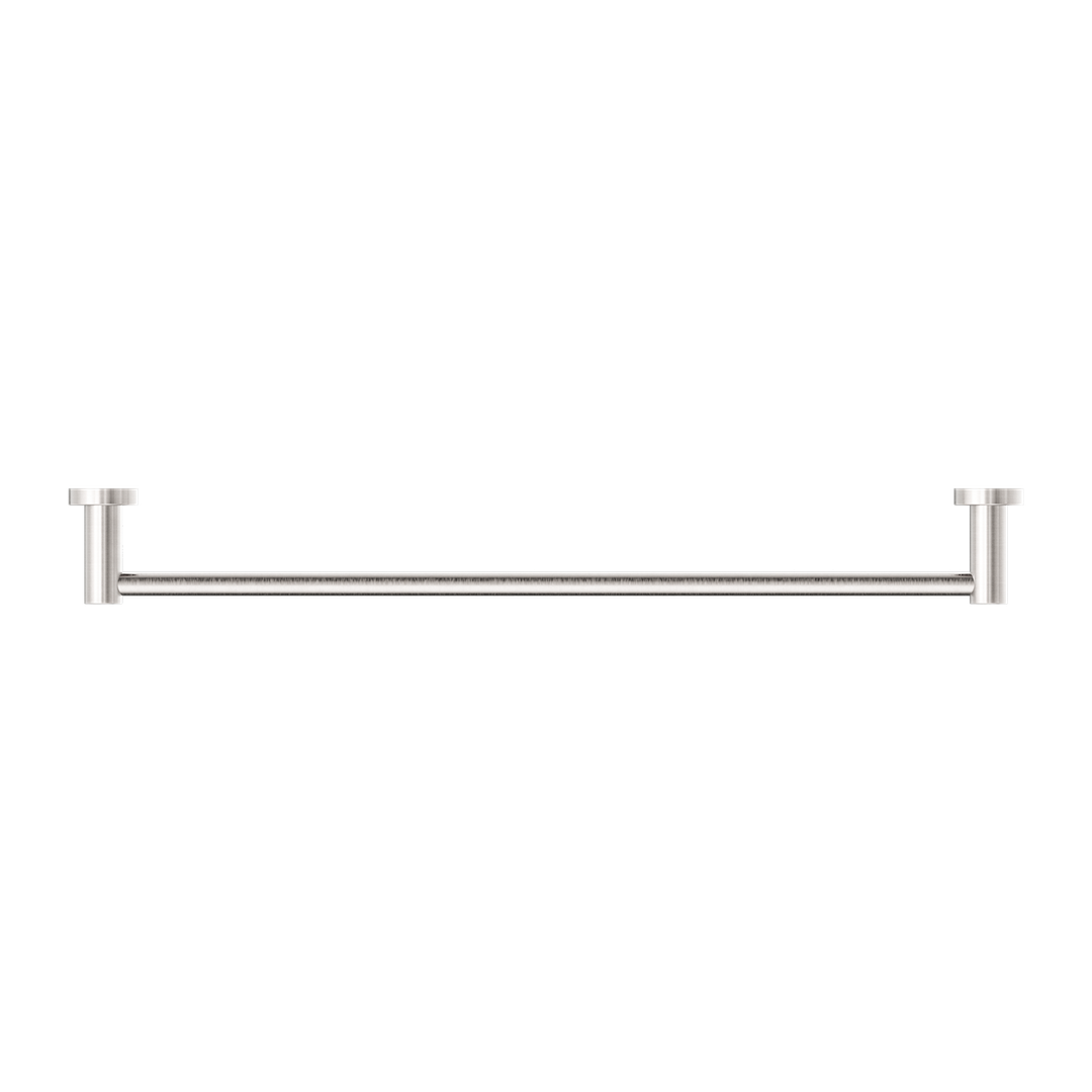 Nero Mecca Single Towel Rail 600Mm - Brushed Nickel