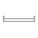 Nero Mecca Double Towel Rail 600Mm - Chrome