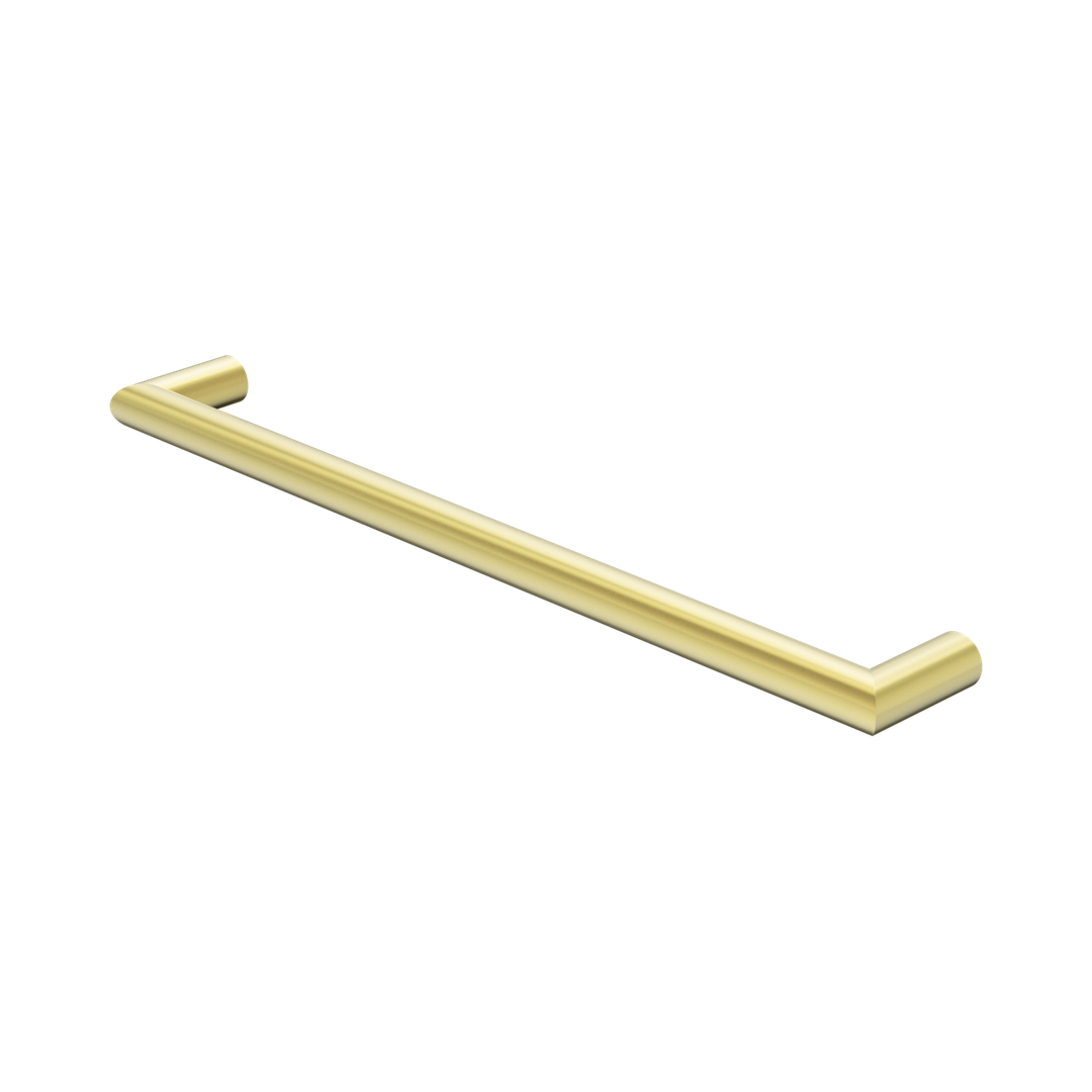 Nero Mecca 240V Single Heated Towel Rail - Brushed Gold