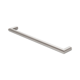 Mecca 240V Single Heated Nero Towel Rail - Brushed Nickel