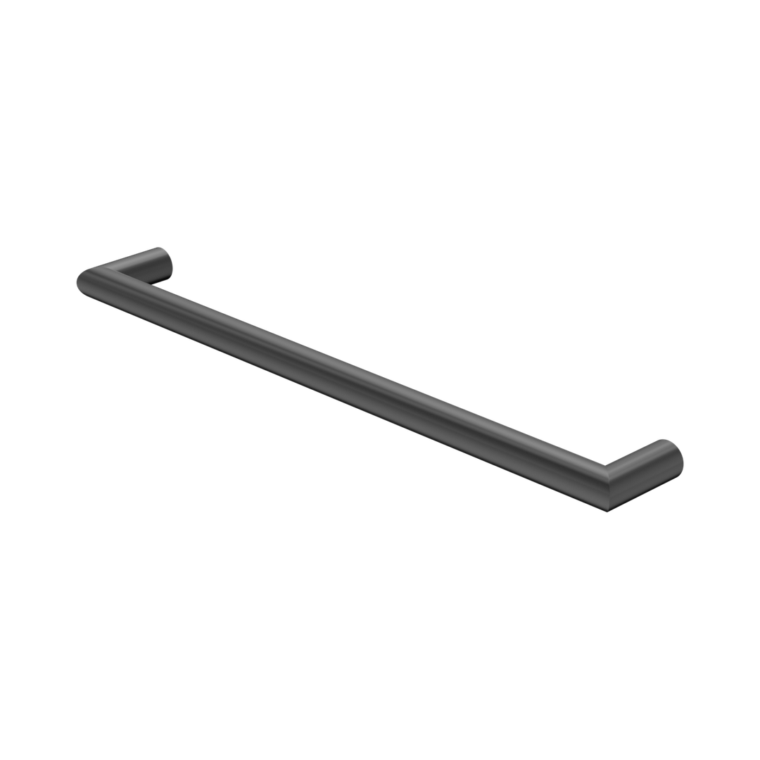 Nero Mecca 240V Single Heated Towel Rail - Graphite