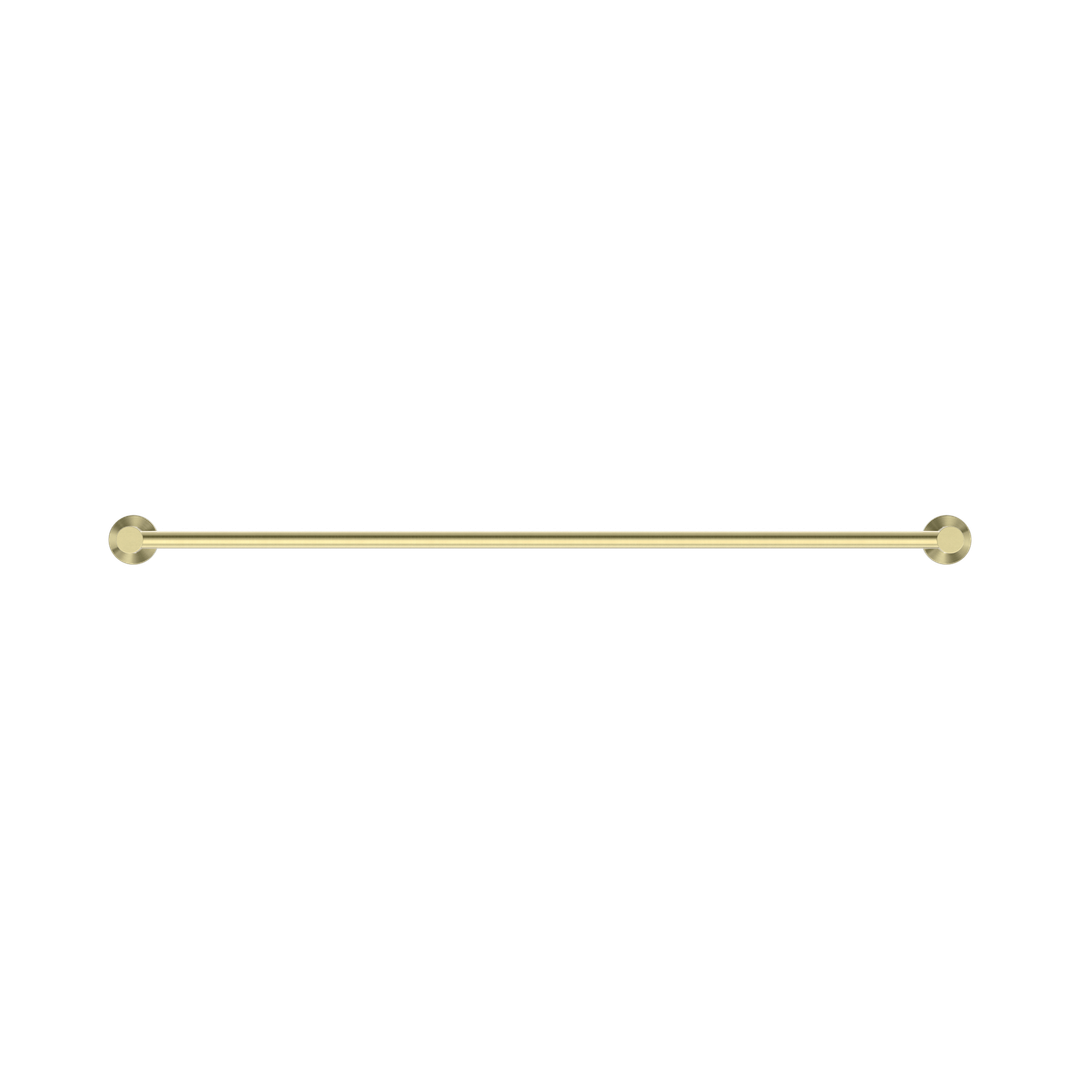 Nero Mecca Single Towel Rail 800Mm - Brushed Gold