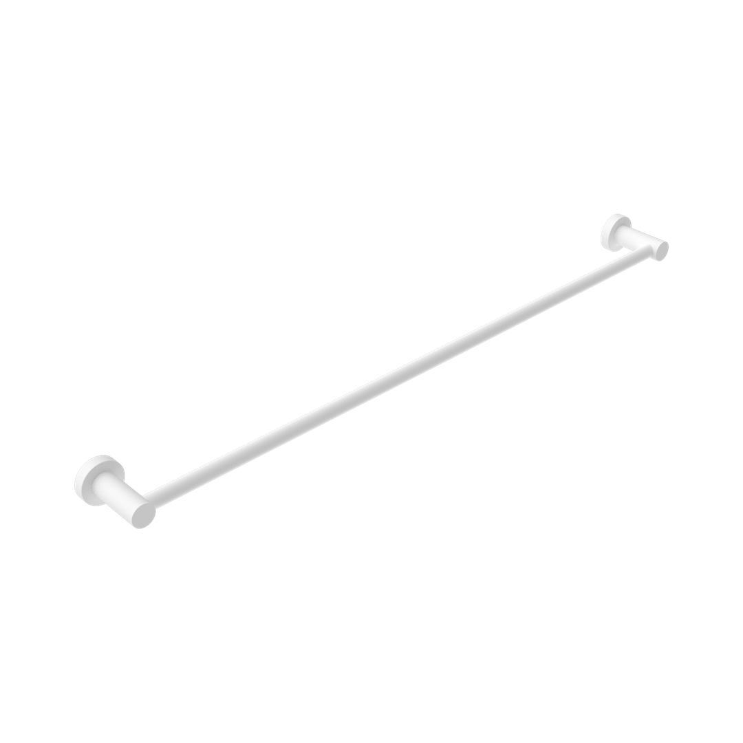 Nero Mecca Single Towel Rail 800Mm - Matte White