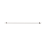Nero Mecca Double Towel Rail 800Mm - Brushed Nickel