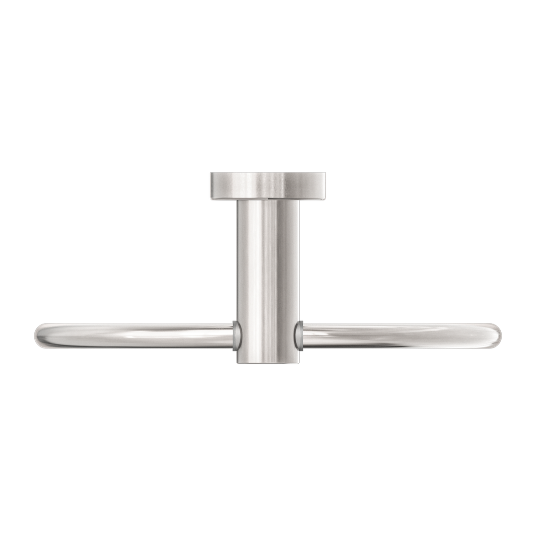 Nero Mecca Towel Ring Round - Brushed Nickel