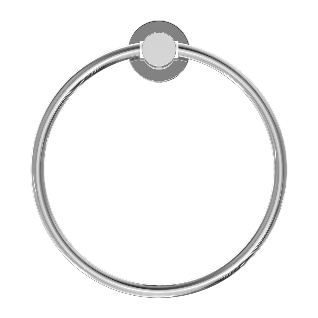 Nero Mecca Towel Ring Round - Chrome