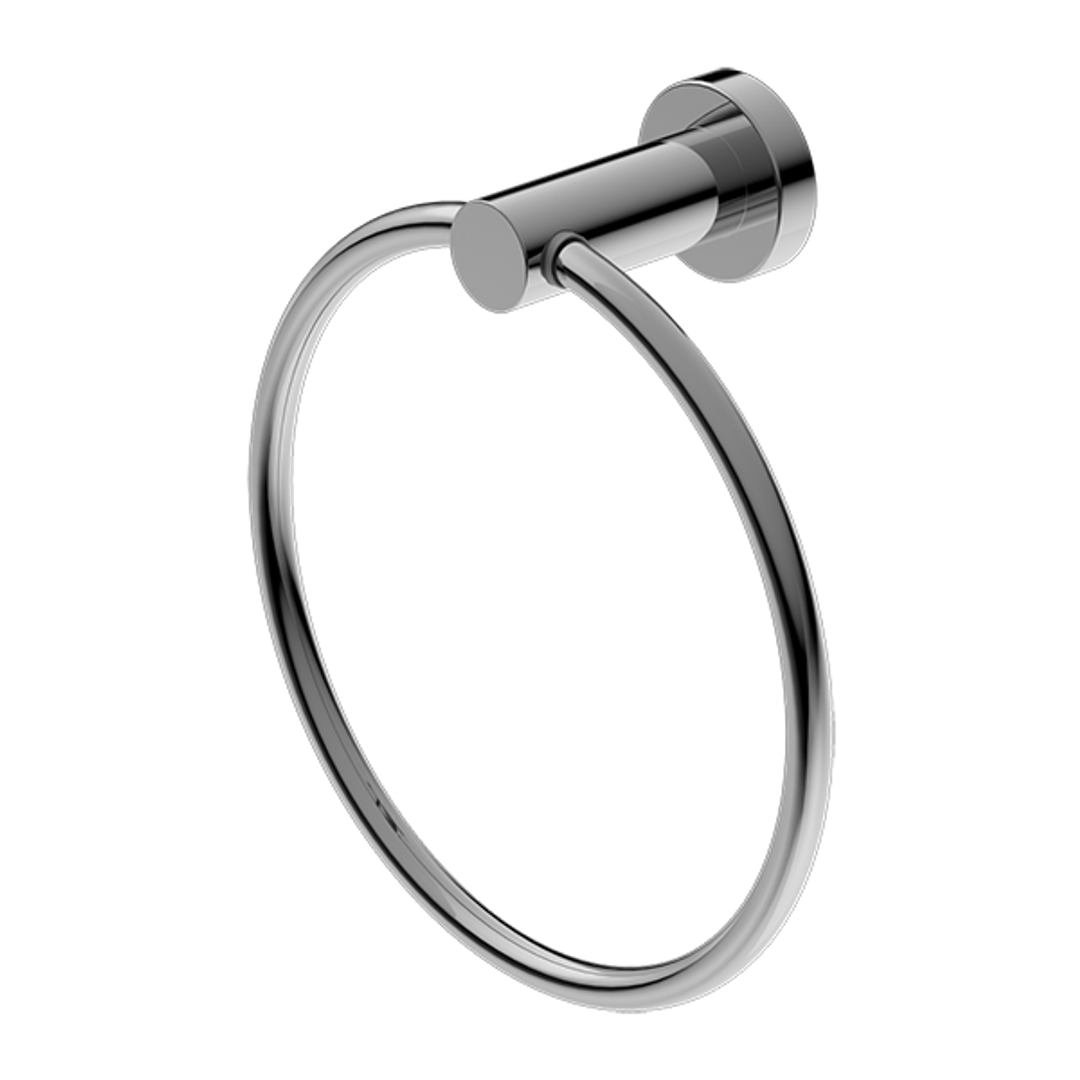 Nero Mecca Towel Ring Round - Chrome