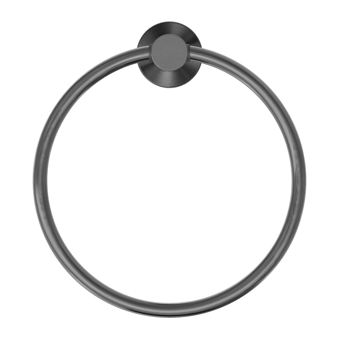 Nero Mecca Towel Ring Round - Gunmetal