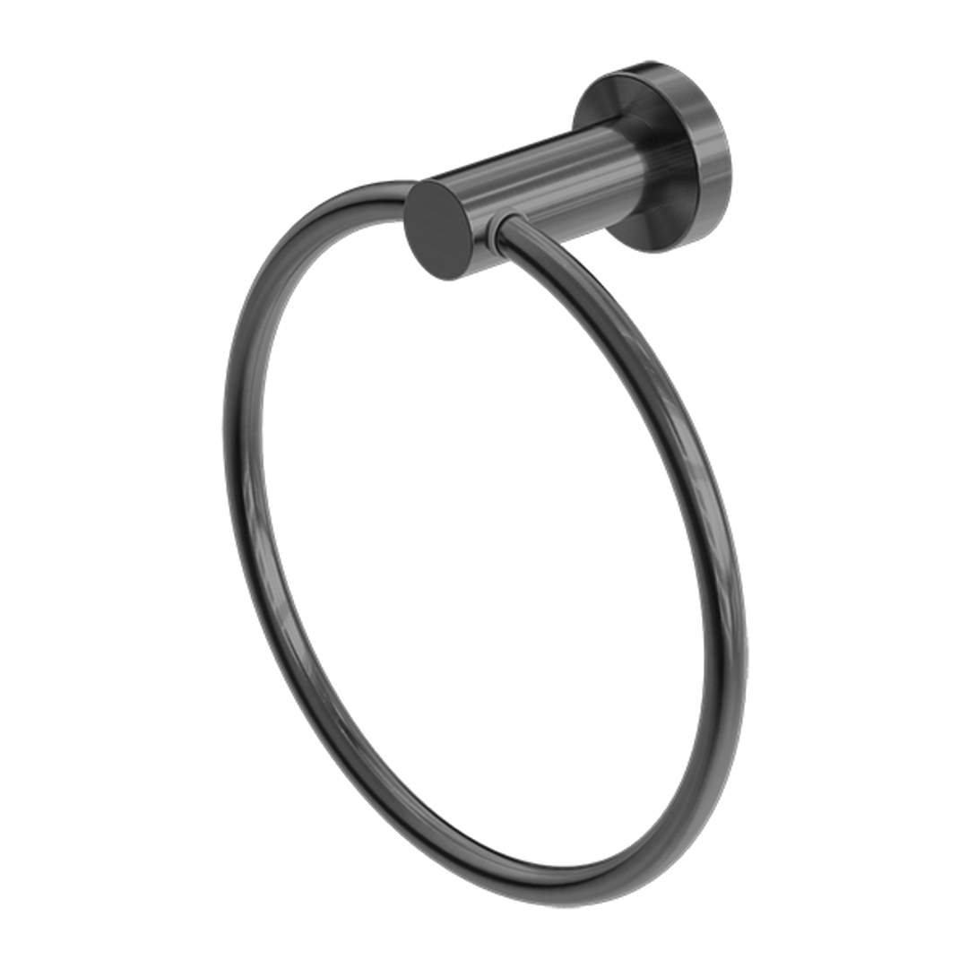 Nero Mecca Towel Ring Round - Gunmetal