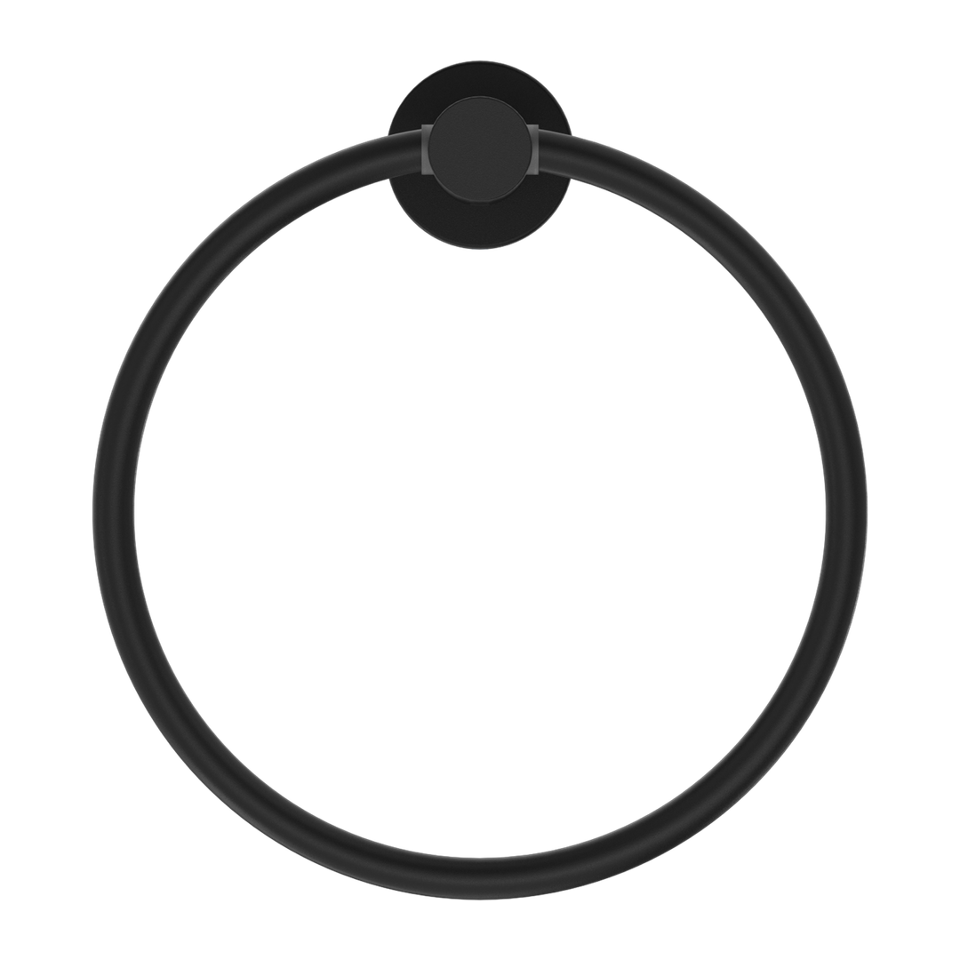 Nero Mecca Towel Ring Round - Matte Black
