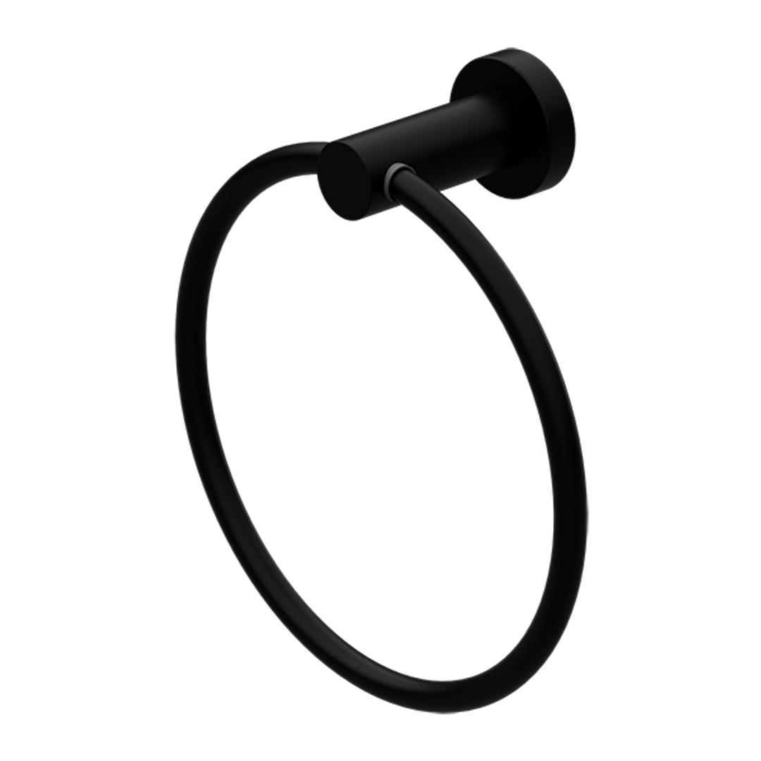 Nero Mecca Towel Ring Round - Matte Black